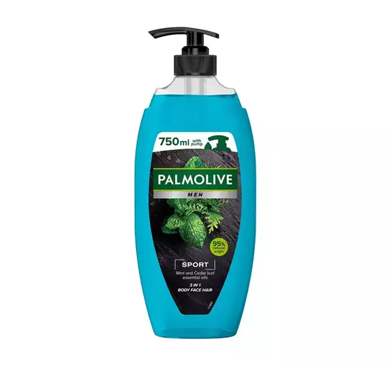 PALMOLIVE MEN SPORT ГЕЛЬ ДЛЯ ДУША 3В1 ДЛЯ ТЕЛА, ЛИЦА И ВОЛОС 750МЛ