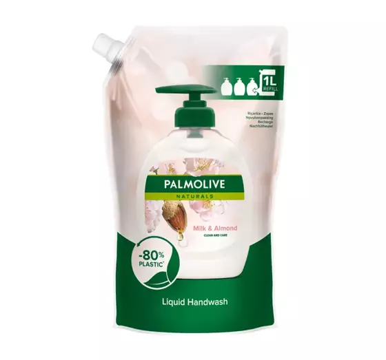 PALMOLIVE NATURALS ЖИДКОЕ МЫЛО ДЛЯ РУК MILK & ALMOND REFILL 1000МЛ