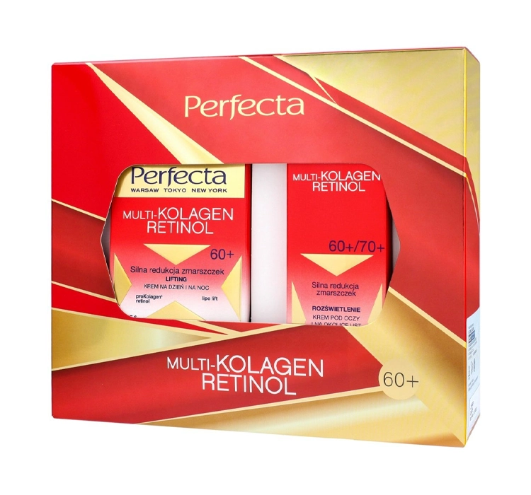 PERFECTA MULTI-KOLAGEN RETINOL НАБОР ДЛЯ УХОДА ЗА ЛИЦОМ 60+ КРЕМ НА ДЕНЬ И НОЧЬ + КРЕМ ПОД ГЛАЗА