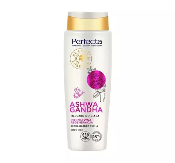 PERFECTA PLANET ESSENCE ASHWAGANDHA МОЛОЧКО ДЛЯ ТЕЛА ИНТЕНСИВНОЕ ВОССТАНОВЛЕНИЕ 400МЛ 