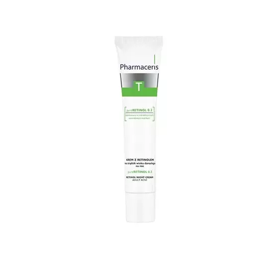 PHARMACERIS T PURE RETINOL 0.3 НОЧНОЙ КРЕМ С РЕТИНОЛОМ ПРОТИВ АКНЕ ДЛЯ ВЗРОСЛЫХ 40МЛ