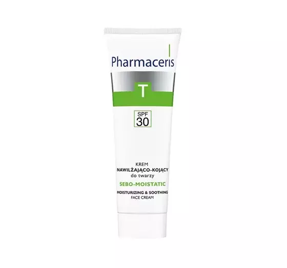 PHARMACERIS T SEBO MOISTATIC УВЛАЖНЯЮЩЕ-УСПОКАИВАЮЩИЙ КРЕМ ДЛЯ ЛИЦА SPF 30 50МЛ