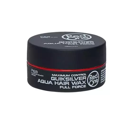 RED ONE MAXIMUM CONTROL QUICKSILVER AQUA HAIR WAX FULL FORCE ВОСК ДЛЯ УКЛАДКИ ВОЛОС 150МЛ