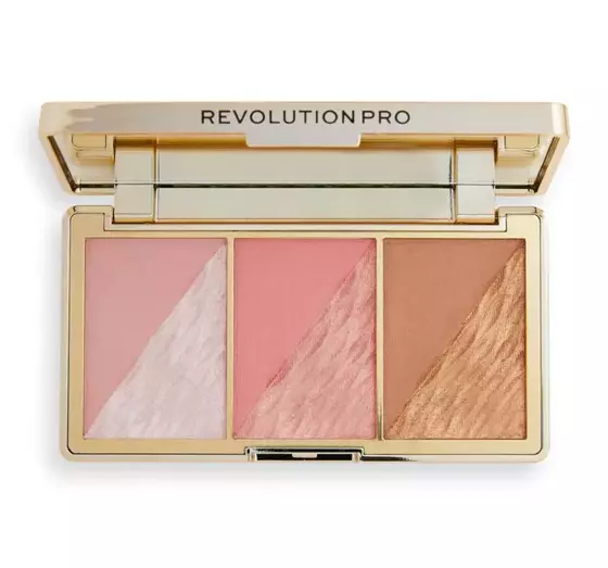 REVOLUTION PRO CRYSTAL LUXE ПАЛЕТКА ДЛЯ КОНТУРОВАНИЯ PEACH ROYALE 3X2,8Г