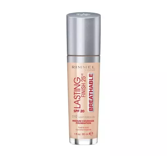 RIMMEL LASTING FINISH 25H BREATHABLE ТОНАЛЬНАЯ ОСНОВА 010