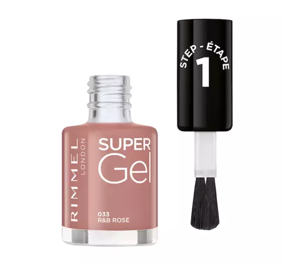 RIMMEL SUPER GEL ГЕЛЕВЫЙ ЛАК ДЛЯ НОГТЕЙ 033 R & B ROSE 12 МЛ