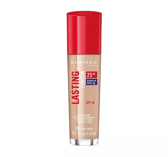 RIMMEL ТОНАЛЬНАЯ ОСНОВА LASTING FINISH 25H SOFT BEIGE 200