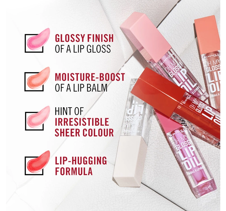 Rimmel Oh My Gloss! масло для губ 001 Pink Flush 4,5мл