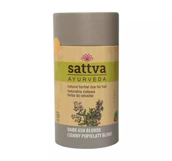 SATTVA AYURVEDA HENNA НАТУРАЛЬНАЯ ТРАВЯНАЯ КРАСКА НА ОСНОВЕ ХНЫ DARK ASH BLONDE 150Г