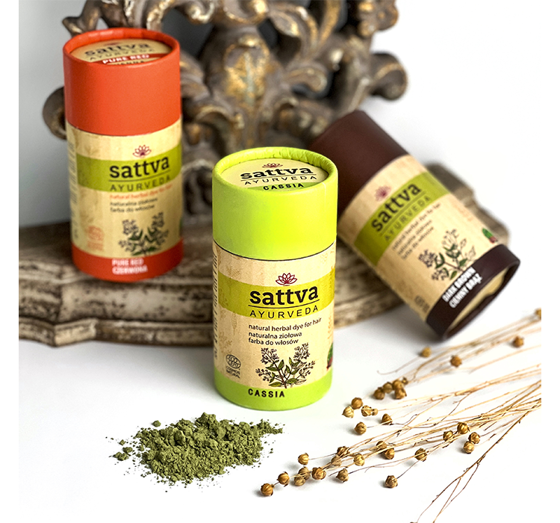 SATTVA AYURVEDA НАТУРАЛЬНАЯ ТРАВЯНАЯ КРАСКА НА ОСНОВЕ ХНЫ CASSIA 150Г