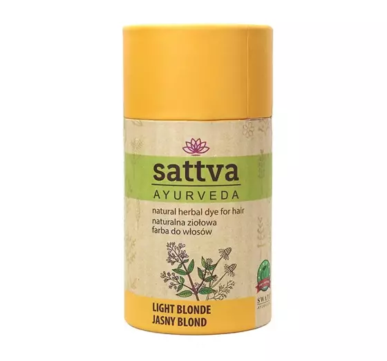 SATTVA AYURVEDA НАТУРАЛЬНАЯ ТРАВЯНАЯ КРАСКА НА ОСНОВЕ ХНЫ LIGHT BLONDE 150Г