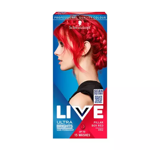 SCHWARZKOPF LIVE ULTRA BRIGHTS PRETTY PASTELS КРАСКА ДЛЯ ВОЛОС СРЕДНЕЙ УСТОЙЧИВОСТИ 092 INTENSIVE RED