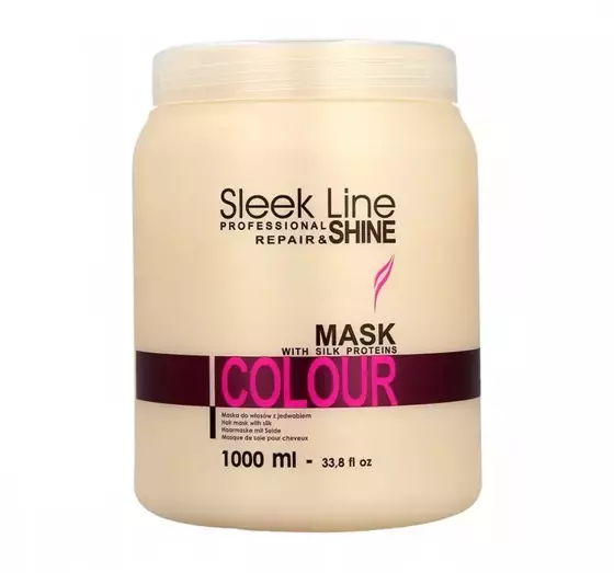 STAPIZ SLEEK LINE COLOUR МАСКА С ШЕЛКОМ ДЛЯ КРАШЕНЫХ ВОЛОС 1Л