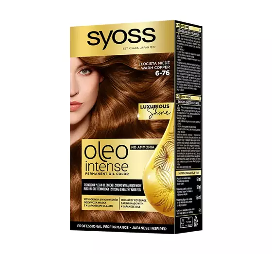 SYOSS OLEO INTENSE КРАСКА ДЛЯ ВОЛОС БЕЗ АММИАКА  6-76 WARM COPPER