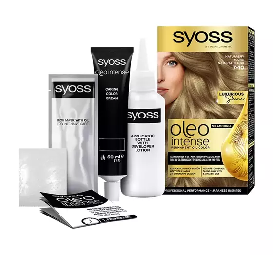 SYOSS OLEO INTENSE КРАСКА ДЛЯ ВОЛОС БЕЗ АММИАКА  7-10 NATURAL BLOND