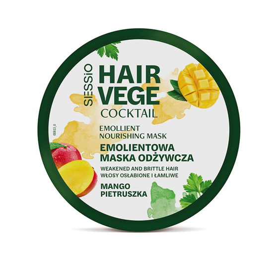 Sessio Hair Vege Coctail Эмолиентовая маска для волос Манго Петрушка 250г