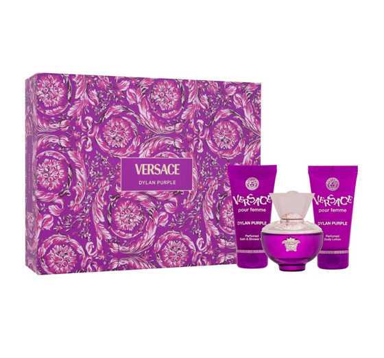 VERSACE DYLAN PURPLE POUR FEMME ПАРФЮМИРОВАННАЯ ВОДА 50МЛ + БАЛЬЗАМ 50МЛ + ГЕЛЬ 50МЛ