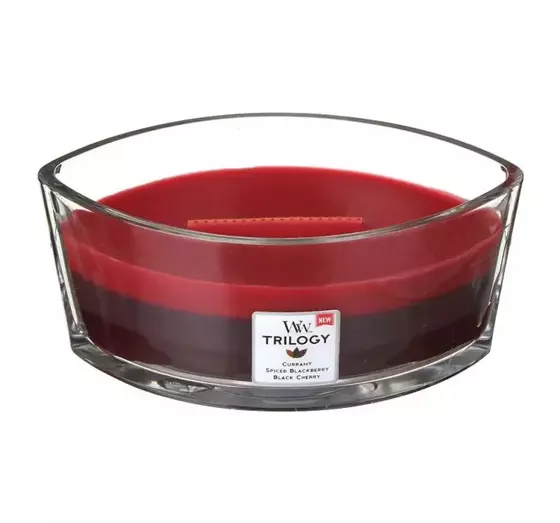 WOODWICK ELLIPSE CANDLE АРОМАТИЧЕСКАЯ СВЕЧА TRILOGY SUN-RIPENED BERRIES 453,6Г