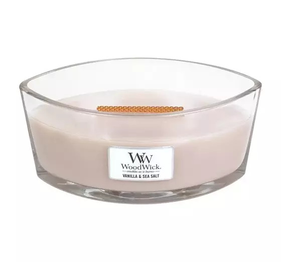 WOODWICK ELLIPSE CANDLE АРОМАТИЧЕСКАЯ СВЕЧА VANILLA & SEA SALT  453,6Г