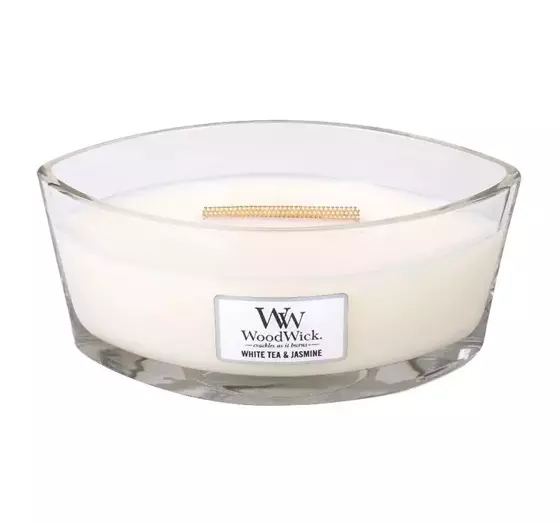 WOODWICK ELLIPSE CANDLE АРОМАТИЧЕСКАЯ СВЕЧА WHITE TEA & JASMINE 453,6Г