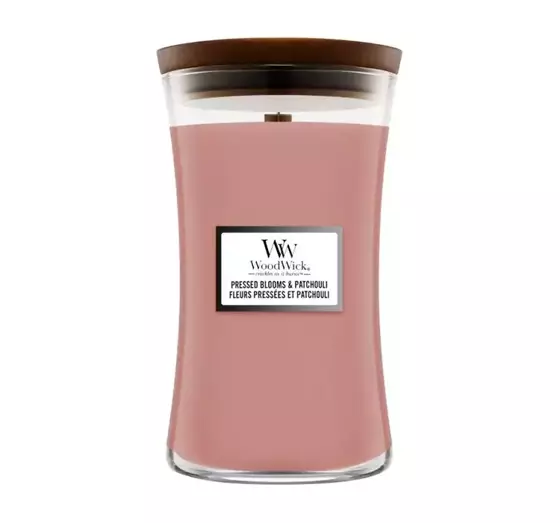 WOODWICK LARGE JAR CANDLE АРОМАТИЧЕСКАЯ СВЕЧА PRESSED BLOOMS & PATCHOULI 610Г