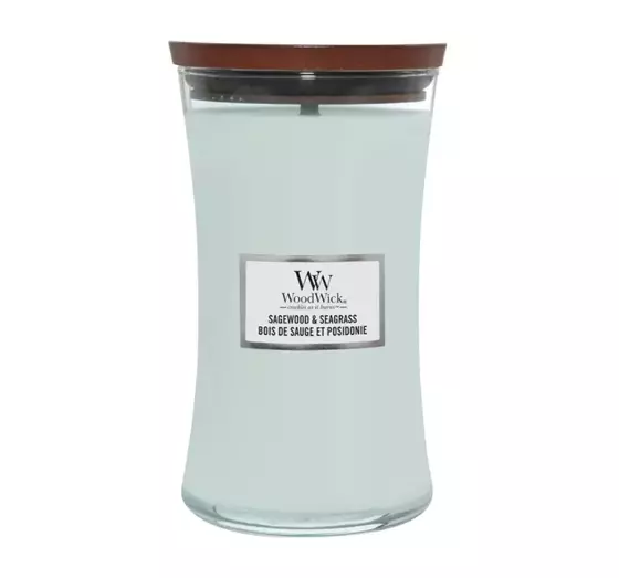 WOODWICK LARGE JAR CANDLE АРОМАТИЧЕСКАЯ СВЕЧА SAGEWOOD & SEAGRASS 610Г 