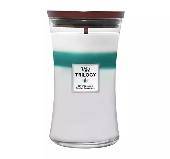 WOODWICK LARGE JAR CANDLE АРОМАТИЧЕСКАЯ СВЕЧА TRILOGY ICY WOODLAND 610Г