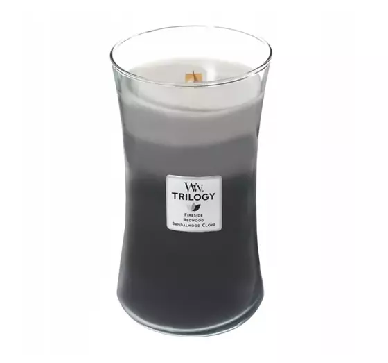 WOODWICK LARGE JAR CANDLE АРОМАТИЧЕСКАЯ СВЕЧА TRILOGY WARM WOODS 610Г