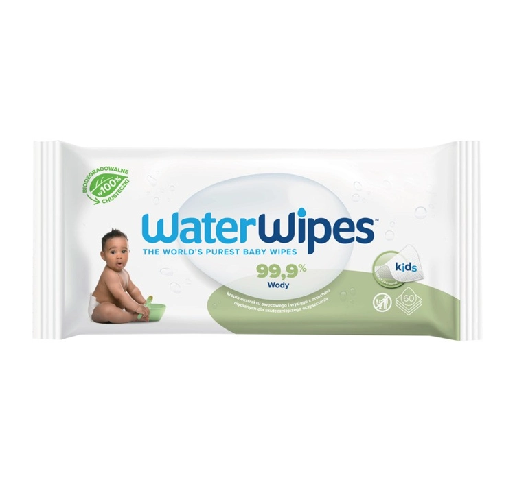 WaterWipes Kids текстурированные биоразлагаемые влажные салфетки 60 штук