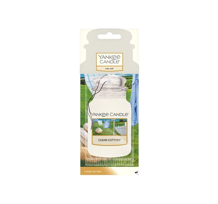 YANKEE CANDLE CAR JAR АРОМАТ ДЛЯ АВТОМОБИЛЯ CLEAN COTTON