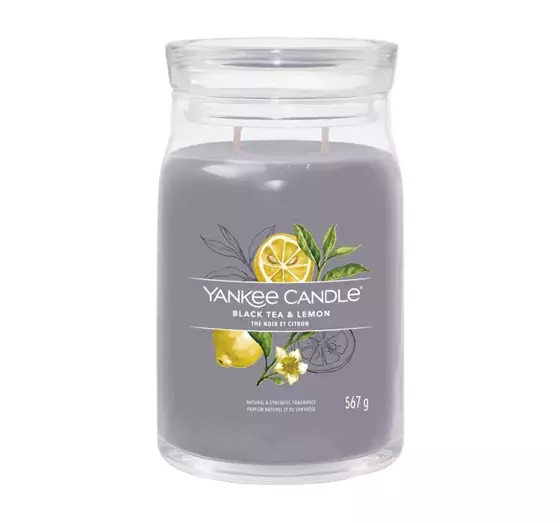 YANKEE CANDLE SIGNATURE АРОМАТИЧЕСКАЯ СВЕЧА BLACK TEA & LEMON 567Г