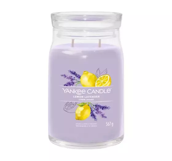 YANKEE CANDLE SIGNATURE АРОМАТИЧЕСКАЯ СВЕЧА LEMON LAVENDER 567Г