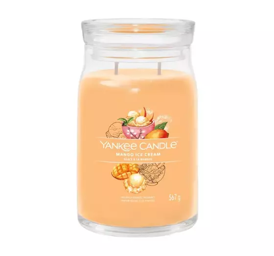 YANKEE CANDLE SIGNATURE АРОМАТИЧЕСКАЯ СВЕЧА MANGO ICE CREAM 567Г