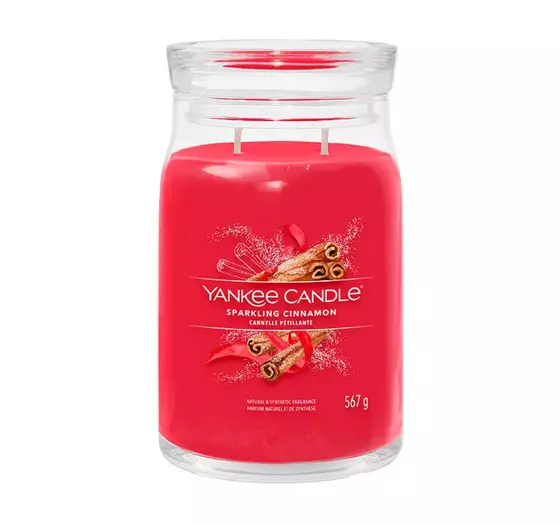 YANKEE CANDLE SIGNATURE АРОМАТИЧЕСКАЯ СВЕЧА SPARKLING CINNAMON 567Г