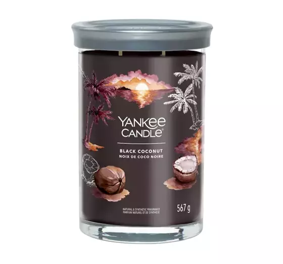 YANKEE CANDLE SIGNATURE АРОМАТИЧЕСКАЯ СВЕЧА ТУМБЛЕР BLACK COCONUT 567Г