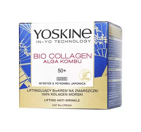 YOSKINE BIO COLLAGEN ALGA KOMBU АНТИВОЗРАСТНОЙ БИОКРЕМ С ЭФФЕКТОМ ЛИФТИНГА НА ДЕНЬ 50+ 50МЛ