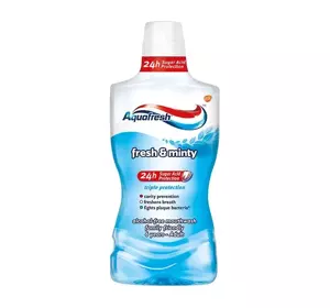 AQUAFRESH TRIPLE PROTECTION FRESH & MINTY ОПОЛАСКИВАТЕЛЬ РОТОВОЙ ПОЛОСТИ 500МЛ