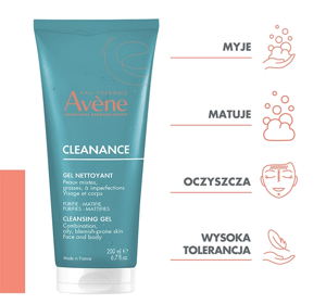 AVENE CLEANANCE ОЧИЩАЮЩИЙ ГЕЛЬ ДЛЯ ЛИЦА 200МЛ