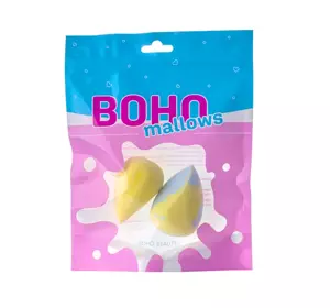 BOHO BEAUTY BOHOMALLOWS НАБОР СПОНЖЕЙ ДЛЯ МАКИЯЖА LEMON SUGAR I LEMON CUT 2 ШТ