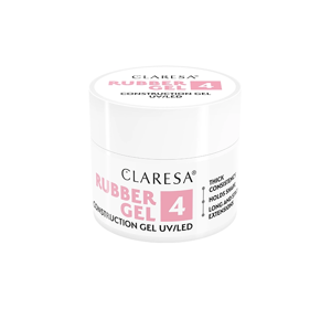 CLARESA RUBBER ГЕЛЬ ДЛЯ НАРАЩИВАНИЯ НОГТЕЙ UV/LED 4 12Г