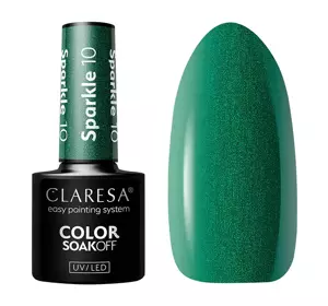 CLARESA SOAK OFF ГЕЛЬ-ЛАК SPARKLE 10 5Г