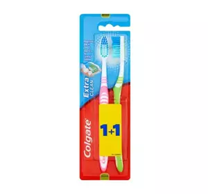 COLGATE EXTRA CLEAN ЗУБНАЯ ЩЕТКА MEDIUM 1+1