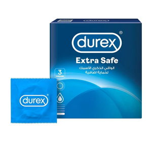 DUREX EXTRA SAFE THICKER ПРЕЗЕРВАТИВЫ 3 ШТУКИ 