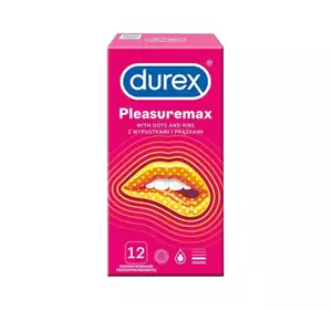 DUREX PLEASUREMAX ПРЕЗЕРВАТИВЫ 12 ШТУК