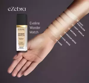 EVELINE WONDER MATCH РОСКОШНОЕ РАЗГЛАЖИВАЮЩЕЕ ТОНАЛЬНОЕ СРЕДСТВО 10 LIGHT VANILLA 30МЛ