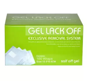 GEL LACK ФОЛЬГА ДЛЯ СНЯТИЯ ГЕЛЬ ЛАКА 100 ШТУК