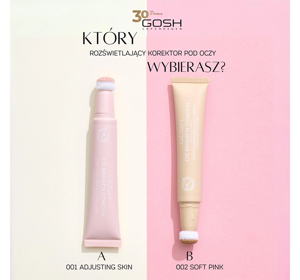 GOSH EYE BRIGHT'N CONCEAL ОСВЕТЛЯЮЩИЙ КОРРЕКТОР ПОД ГЛАЗА 2В1 002 SOFT PINK 12МЛ