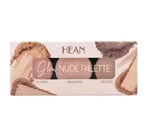 HEAN GLOW NUDE PALETTE ПАЛЕТКА ДЛЯ МАКИЯЖА 3В1 SUNGLOW 8Г