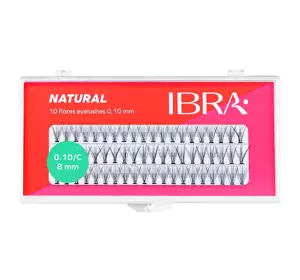 IBRA ПУЧКИ ИСКУССТВЕННЫЕ РЕСНИЦЫ NATURALS C 8MM