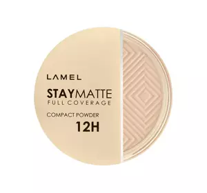 LAMEL STAY MATTE COMPACT POWDER ПРЕССОВАНАЯ КРОЮЩАЯ ПУДРА 402 COLD IVORY 12Г